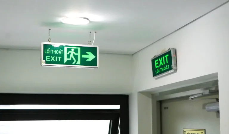 Đèn Exit - Sự cố