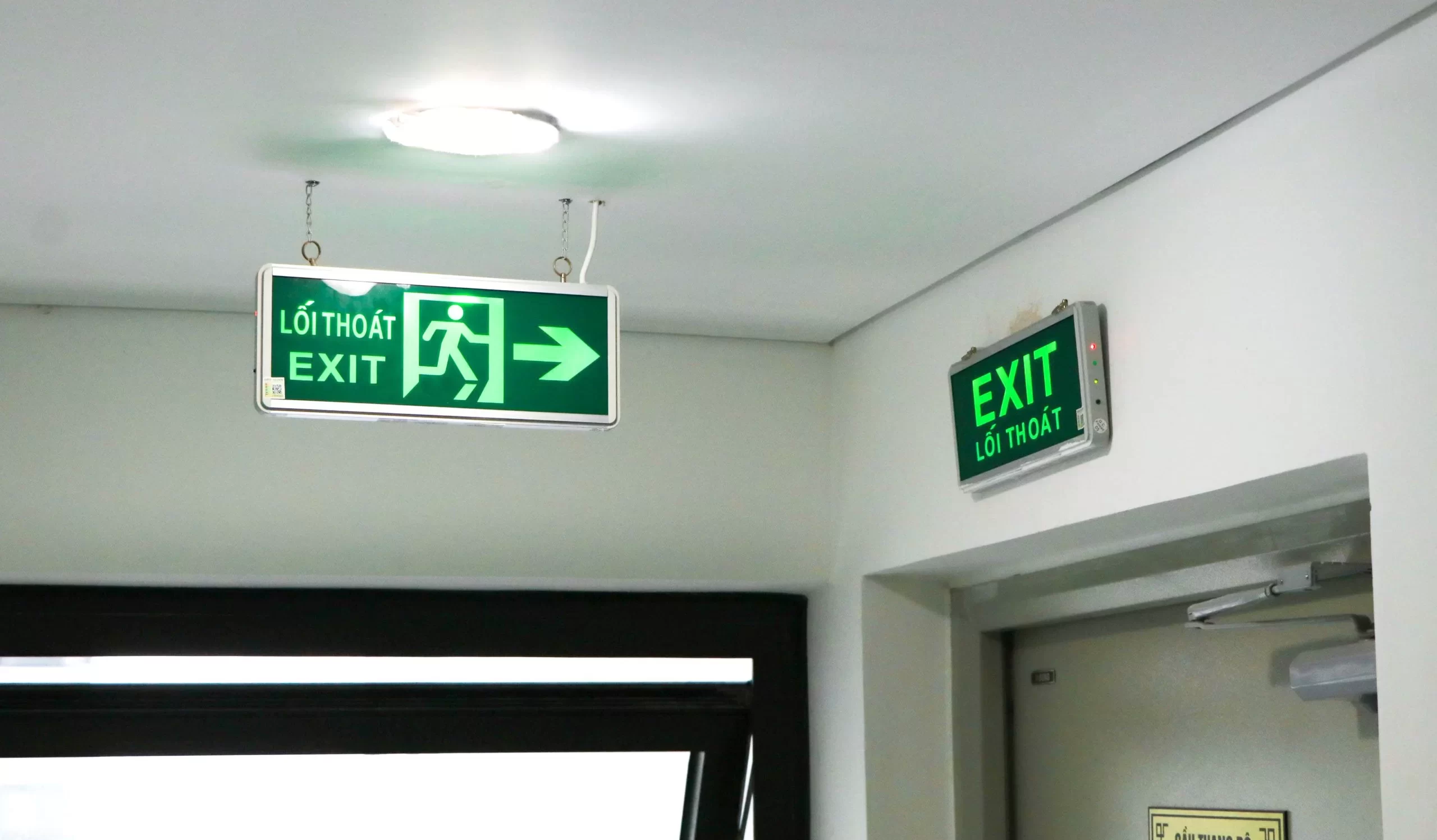 Đèn Exit - Sự cố