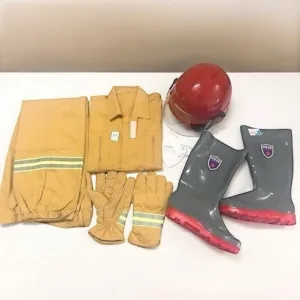 Trang phục chữa cháy theo TT48 (gồm: quần, áo, nón, ủng, găng tay, khẩu trang)
