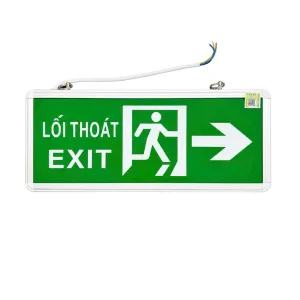 Đèn Exit (TQ) 2 mặt - mẫu 1 hướng