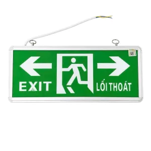 Đèn Exit (TQ) 2 mặt – chỉ 2 hướng
