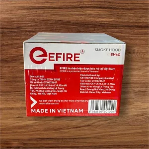 Mặt nạ phòng độc Efire EH60 1 Mặt trước hộp đựng mặt nạ trùm đầu Efire EH60