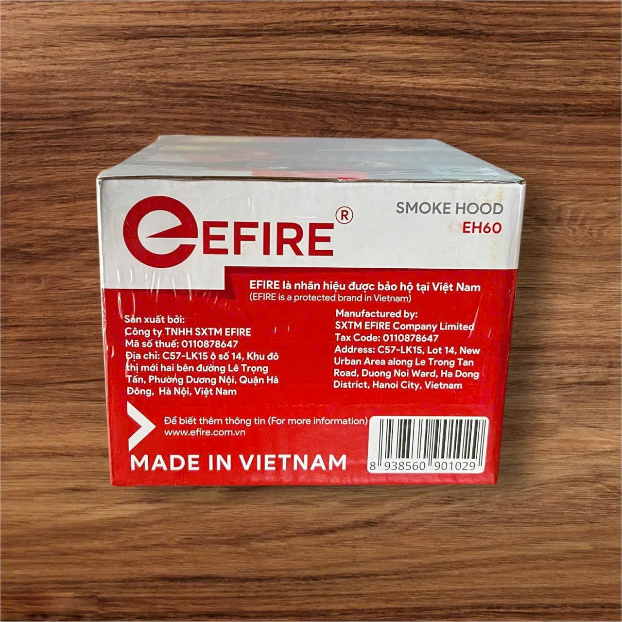 Mặt nạ phòng độc EFIRE EH60 (2) Mặt trước hộp đựng mặt nạ trùm đầu Efire EH60