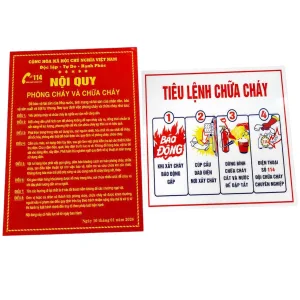 Nội quy và Tiêu lệnh PCCC (Mica)